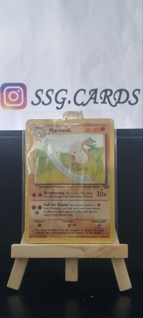Marowak Pokémon Kaart - #41 jungle, Ophalen of Verzenden, Gebruikt, Losse kaart