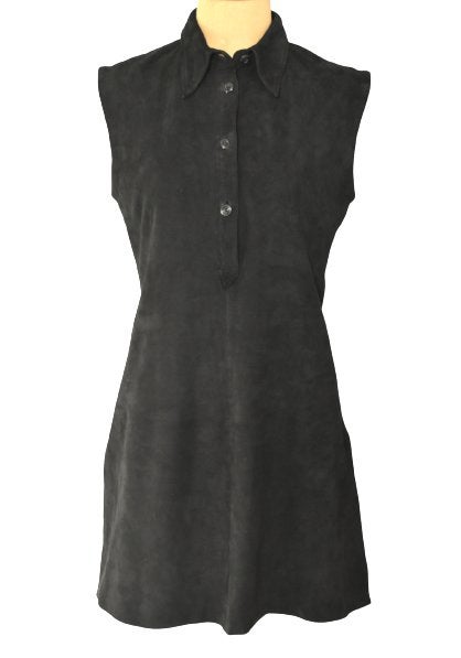 Nieuw handmade designer leren jurkje, suède jurk, Mt. M, Maat 38/40 (M), Bruin, Nieuw, Ophalen of Verzenden