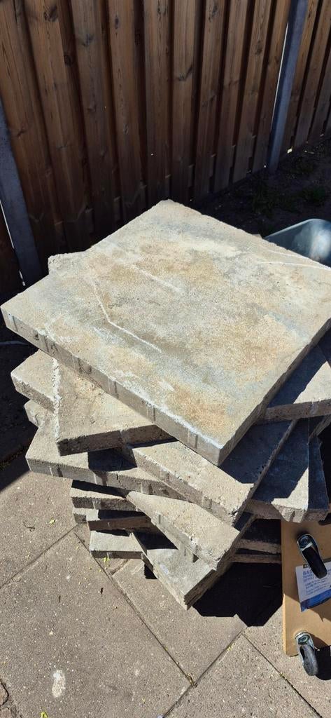 Betontegels 60x60x6, Tuin en Terras, Ophalen, Gebruikt, Vierkant, Overige materialen