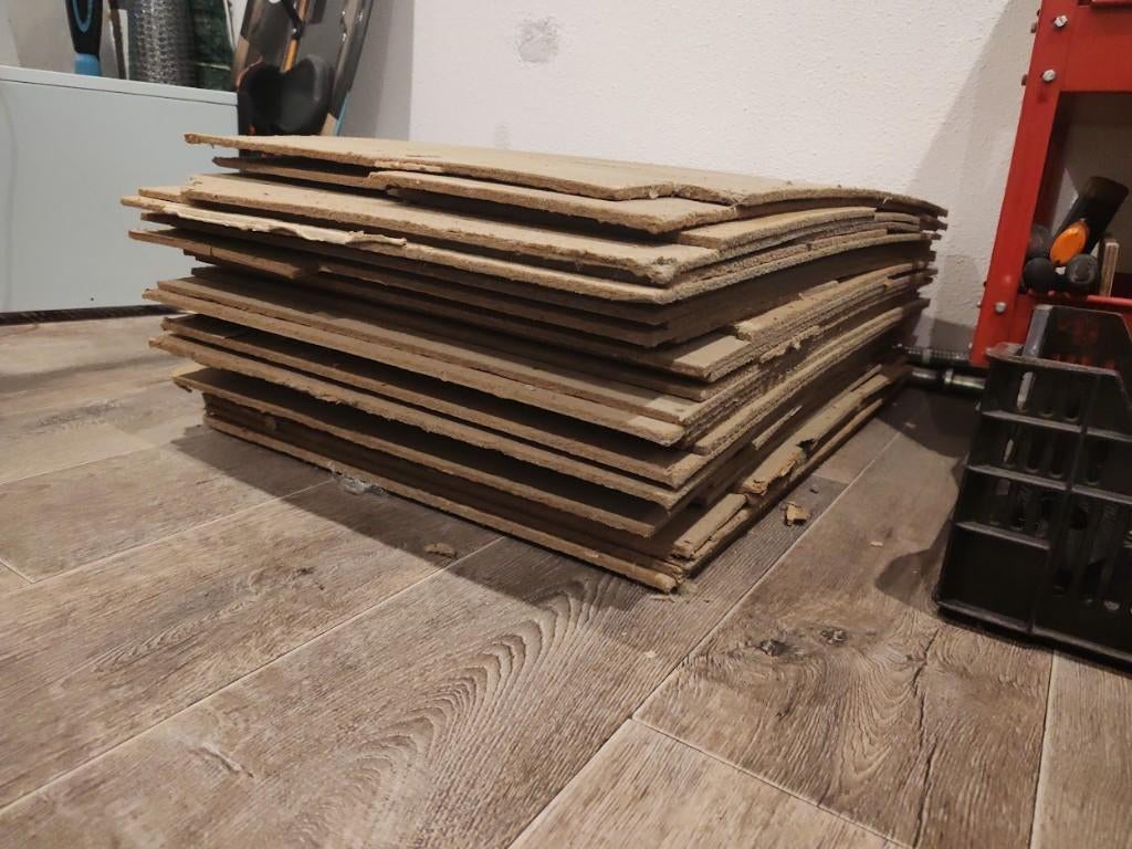 18m2 Groene Ondervloer platen, Isoboard, Isoline, 7mm dik, Ophalen, Overige materialen, 30 cm of meer, Gebruikt