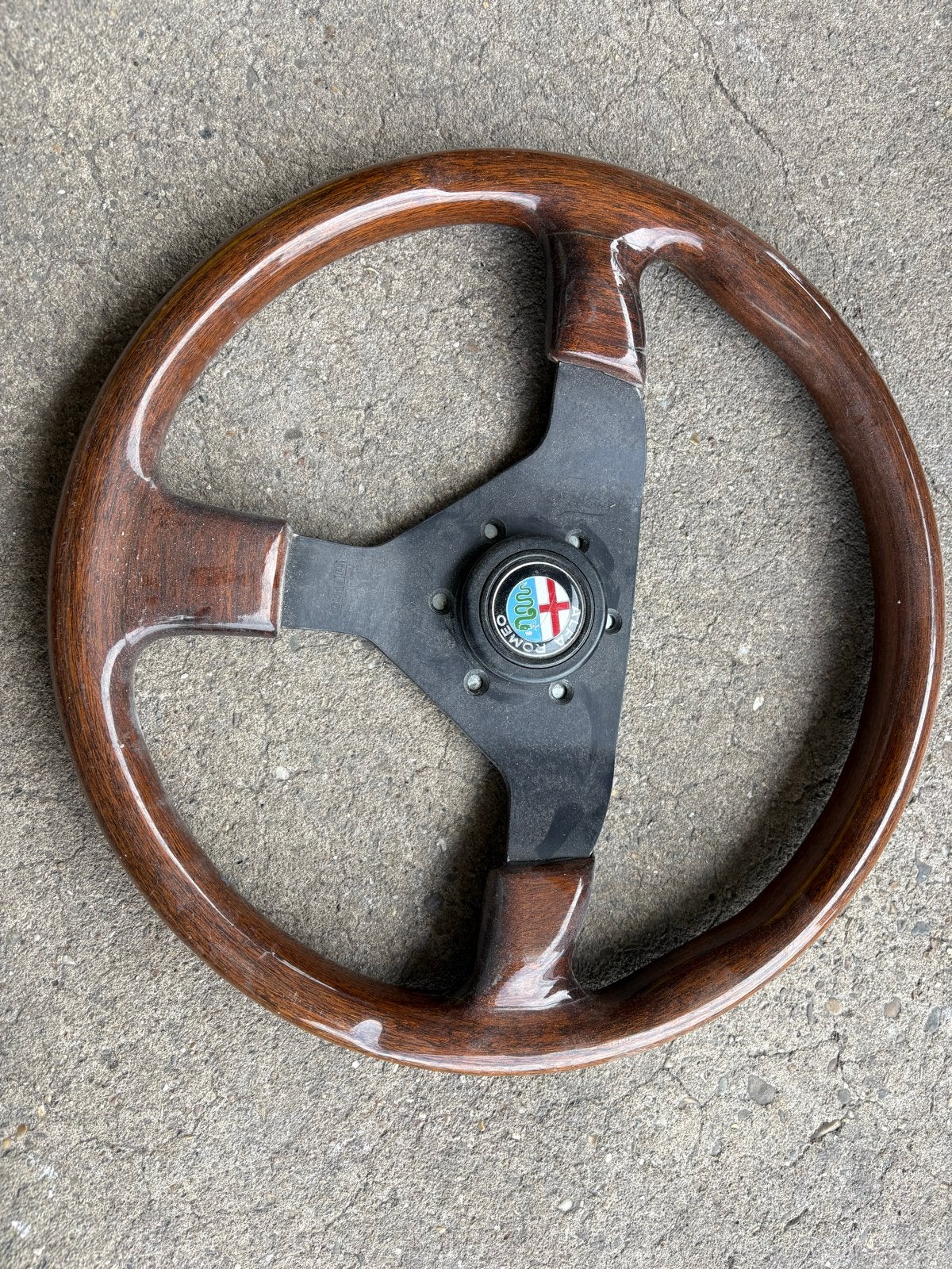 Houten Stuurwiel voor Alfa Romeo - Klassiek Design, Auto-onderdelen, Ophalen, Gebruikt, Alfa Romeo