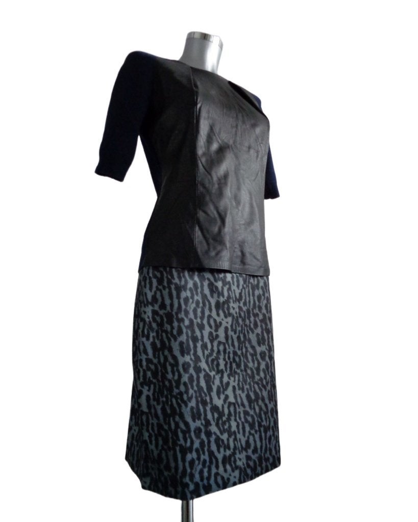 Munthe rok grijs-zwart leopard maat 40 NIEUW, Maat 38/40 (M), Overige kleuren, Nieuw, Ophalen of Verzenden