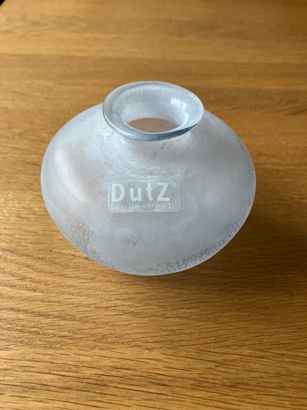 Klein glazen vaasje Dutz Collection, Transparant, Ophalen of Verzenden, 8 cm, Glas