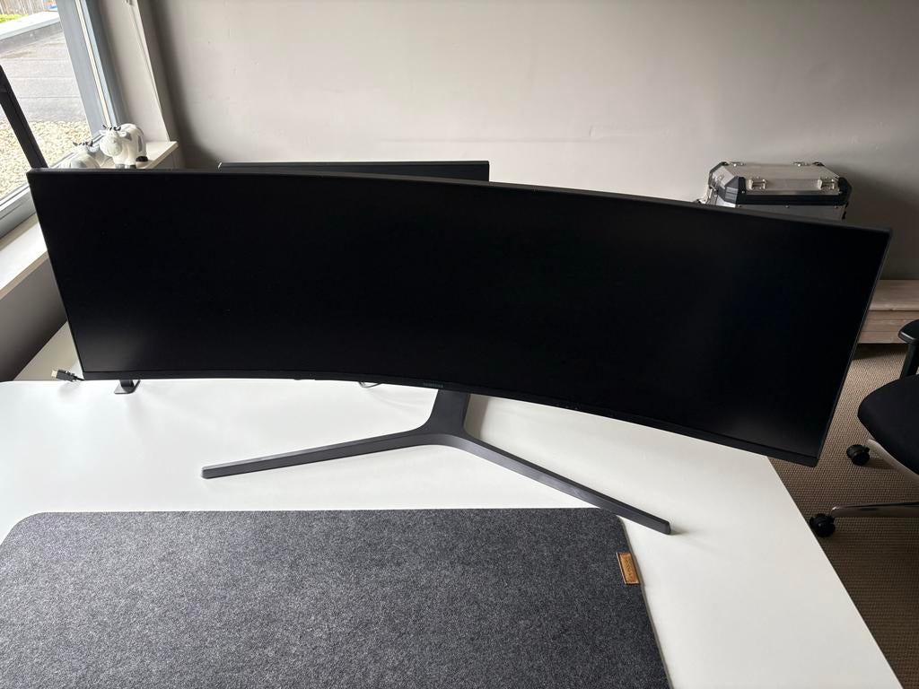 Samsung 49 inch Ultrawide Curved Gaming Monitor, 101 t/m 150 Hz, Curved, VA, Full HD