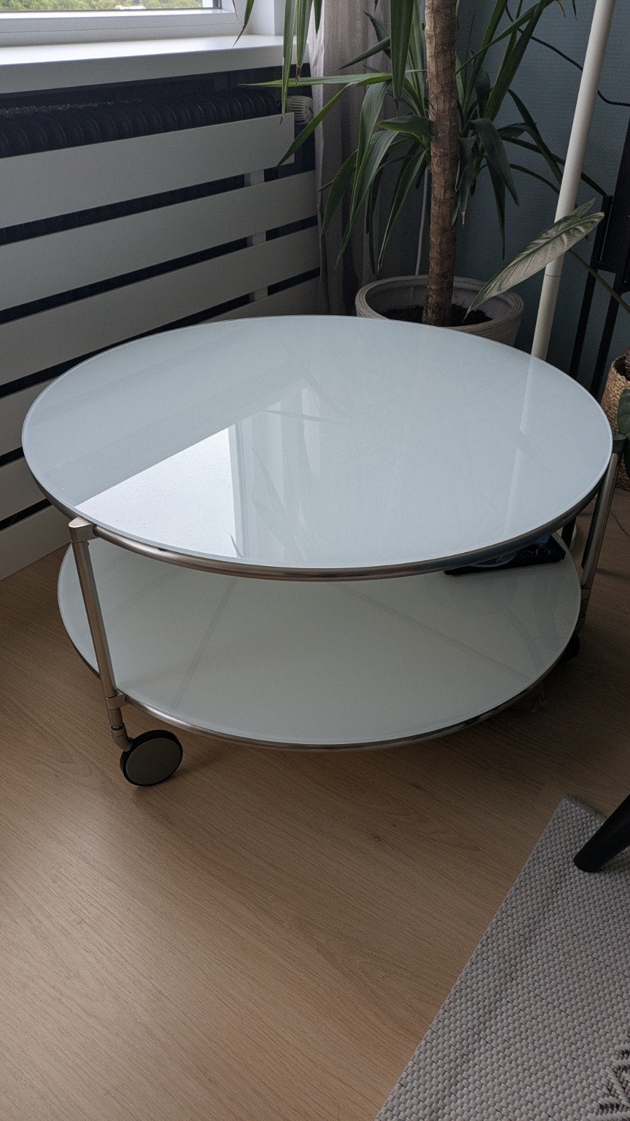 Ikea Strind coffee table, Ophalen, Gebruikt, 100 tot 150 cm, Rond