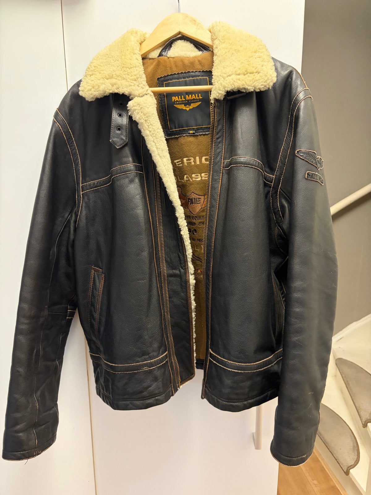 Pall Mall American Classic Leren Jas Maat M, Kleding | Heren, Ophalen of Verzenden, Zo goed als nieuw, Maat 48/50 (M), Bruin