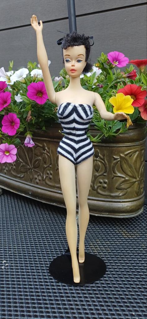 Vintage Barbie Ponytail  nr 3 blauwe oogschaduwe, Ophalen of Verzenden, Gebruikt
