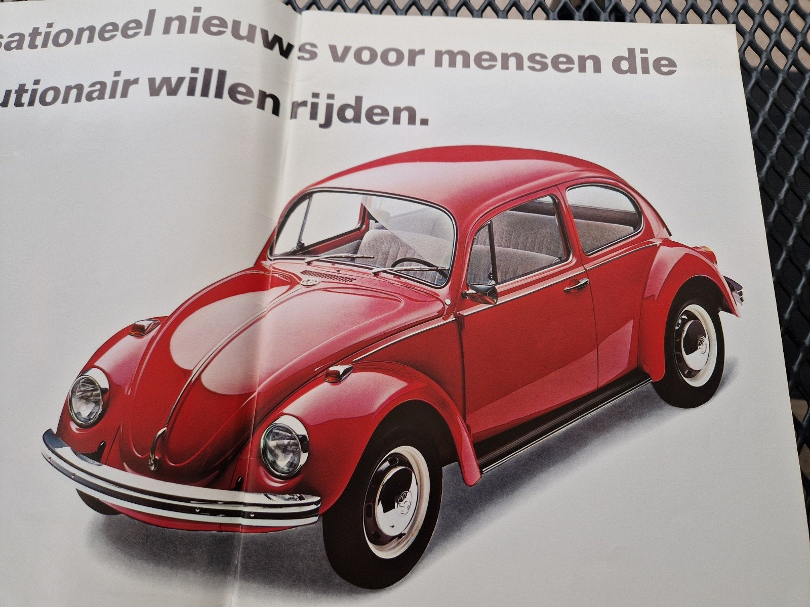 Folder VW Kever, Ophalen of Verzenden