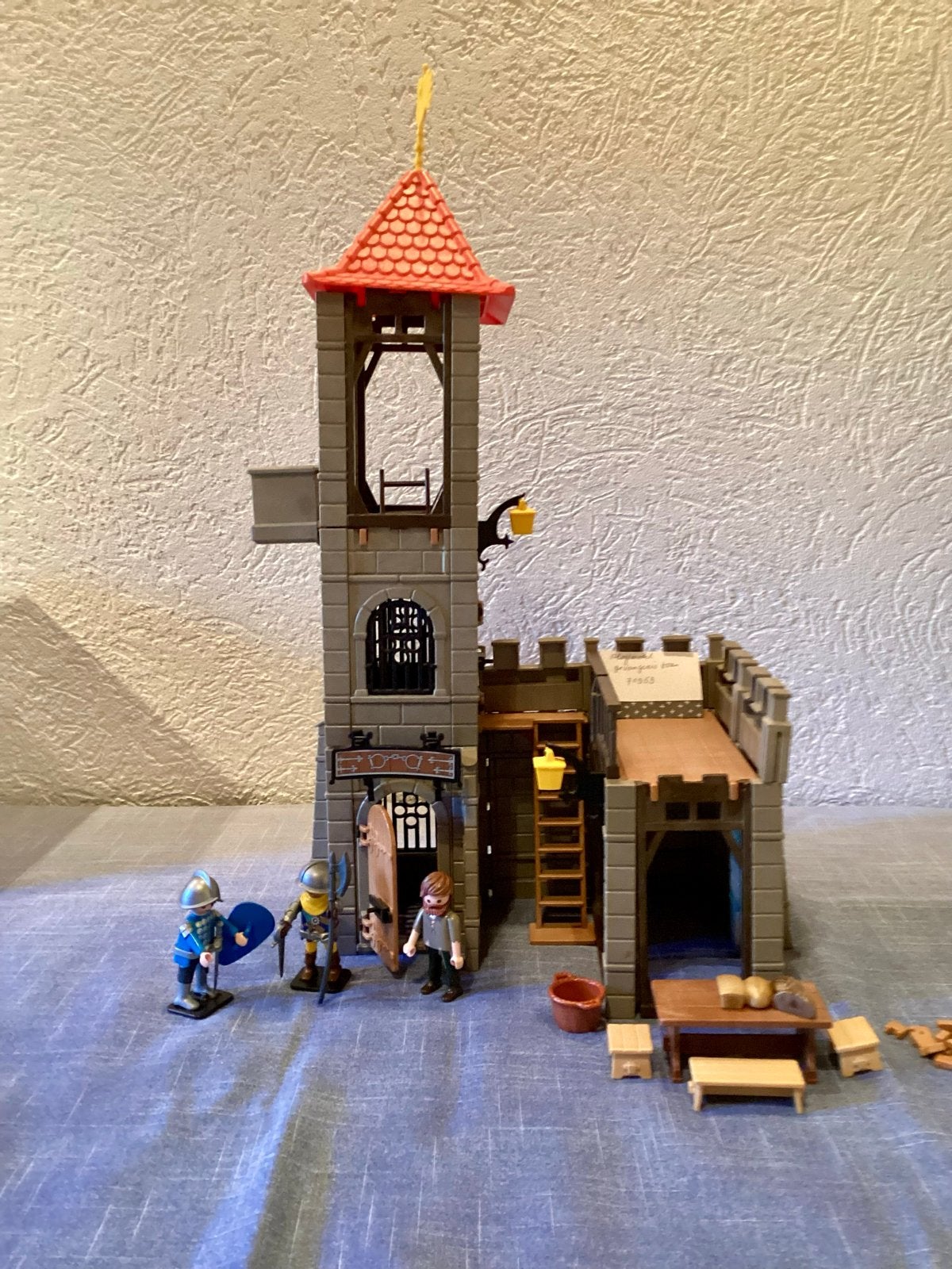 Playmobil Gevangenistoren 70953 met ridders en cipier., Ophalen of Verzenden, Zo goed als nieuw, Jongen of Meisje