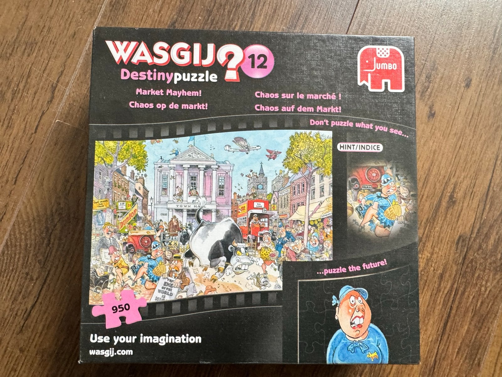 Wasgij Destiny 12: Market Mayhem! Legpuzzel 950 stukjes, Ophalen of Verzenden, 500 t/m 1500 stukjes, Zo goed als nieuw, Legpuzzel