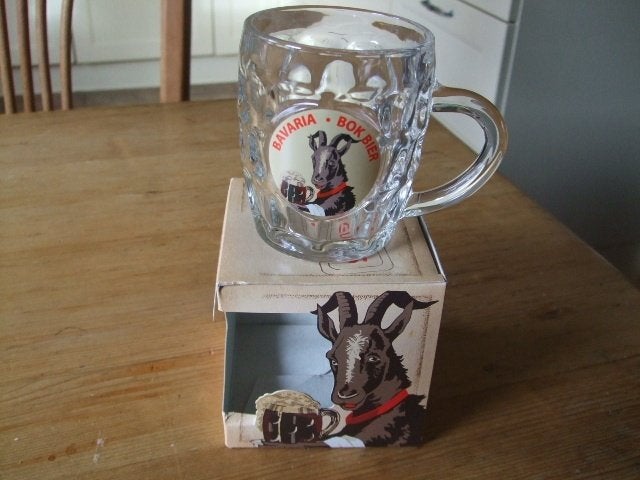 Bavaria Bok Bierglas (nr.1), Ophalen of Verzenden, Nieuw, Glas of Glazen, Bavaria