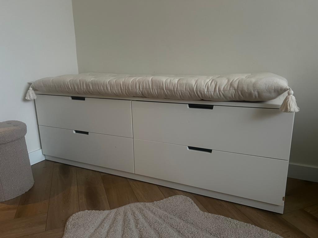 Nordli ikea ladekast, Huis en Inrichting, Ophalen of Verzenden, Gebruikt, 125 cm of meer, Minder dan 50 cm