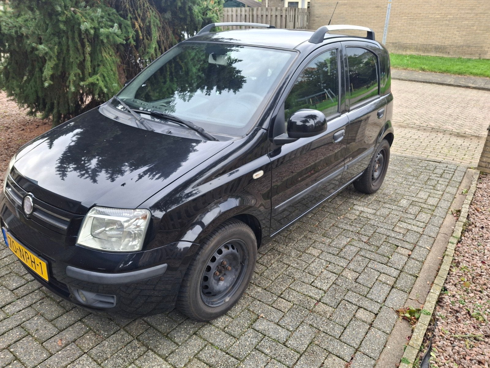 Fiat Panda 1.2 Emotion Climatronic NL-auto nieuwe APK 2e eig, Auto's, Stof, 1242 cc, Zwart, Origineel Nederlands