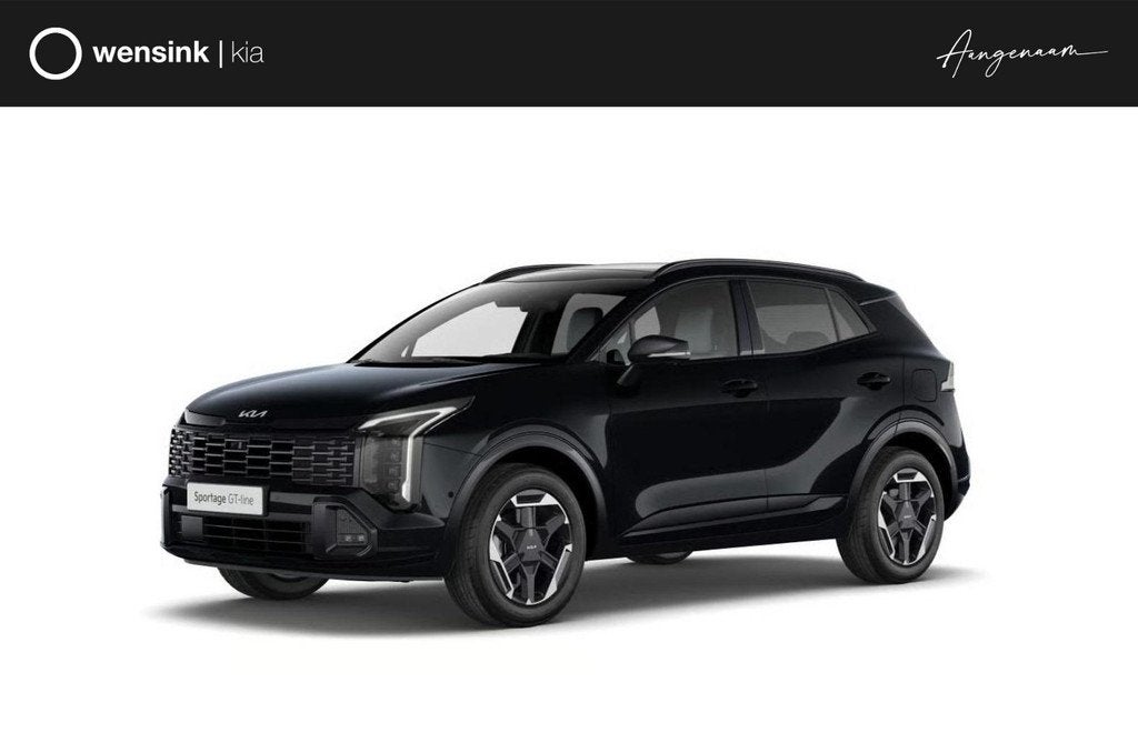 Kia Sportage 1.6 T-GDi Hybrid GT-Line | Panoramaschuifdak |, Auto's, Kia, 4 cilinders, Zwart, Nieuw, SUV of Terreinwagen