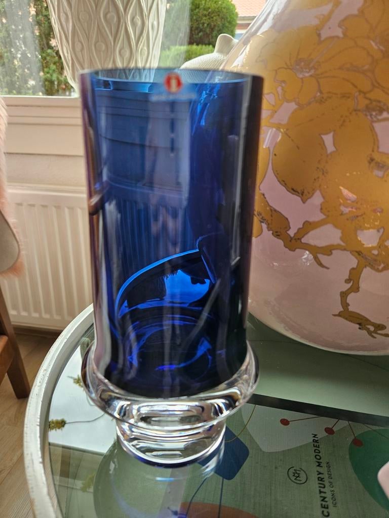 Fins design 60s Tapio Wirkkala Iittala vaas, .., .., Gebruikt, Blauw