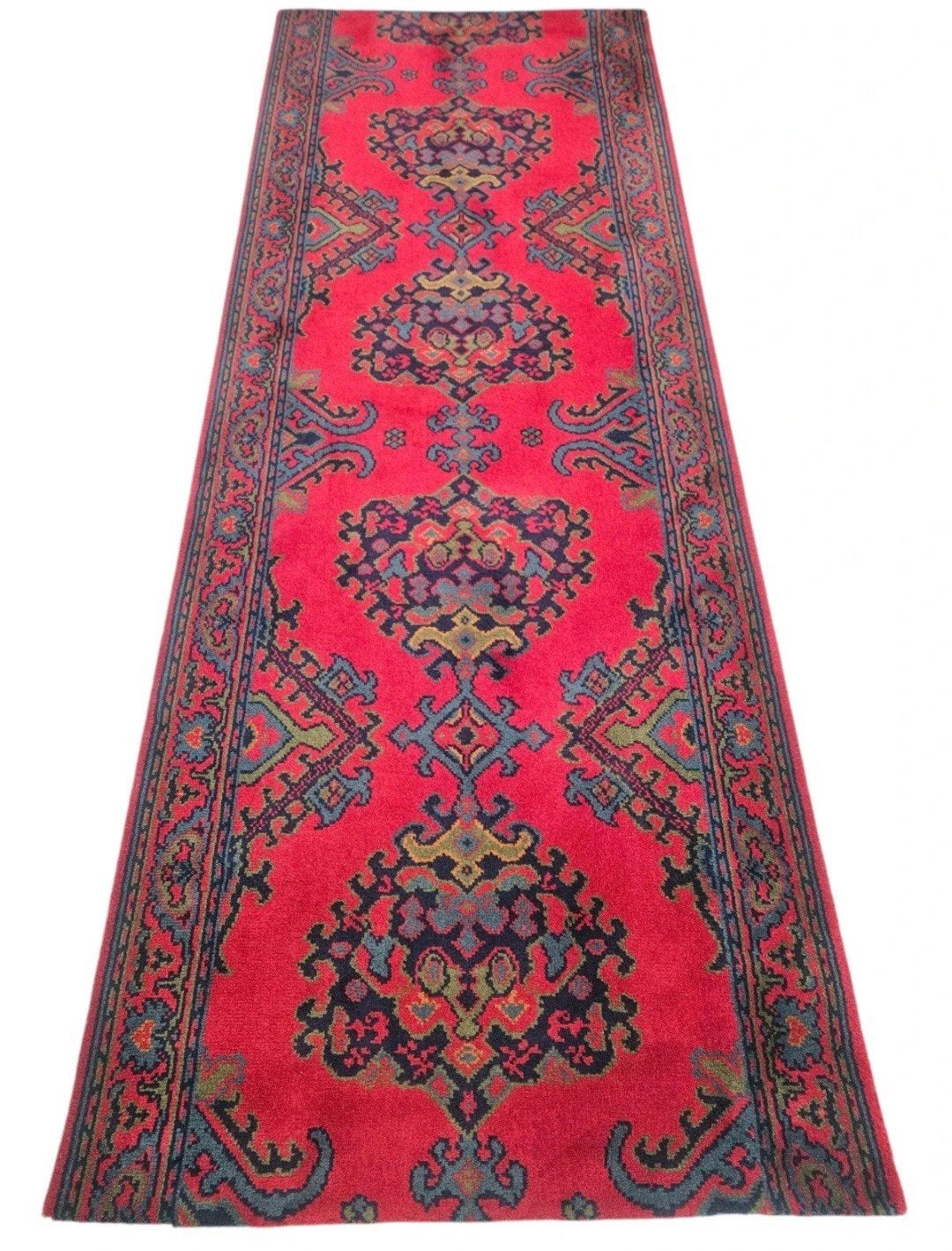 Vintage oosters wol vloerkleed loper Kandahar LDP 73x195cm