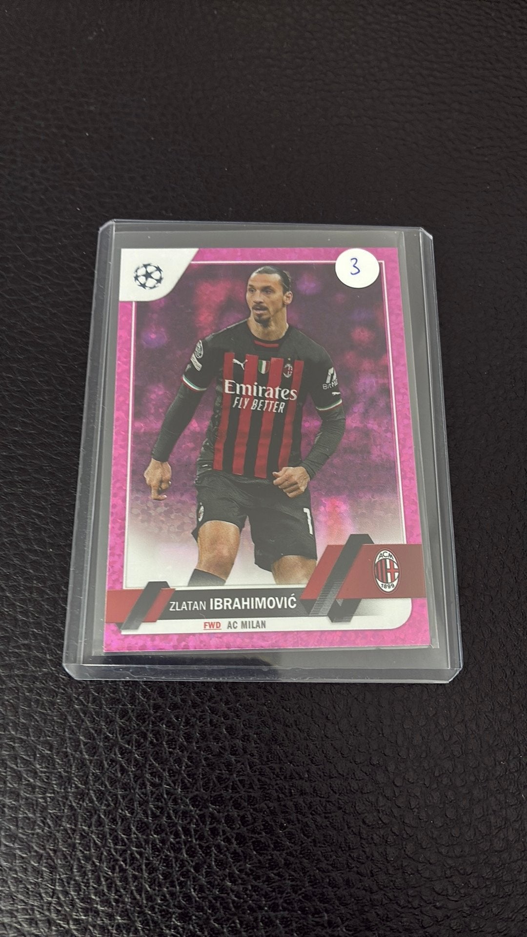 Topps ucc purple zlatan Ibrahimovic, Ophalen of Verzenden, Zo goed als nieuw, Plaatje