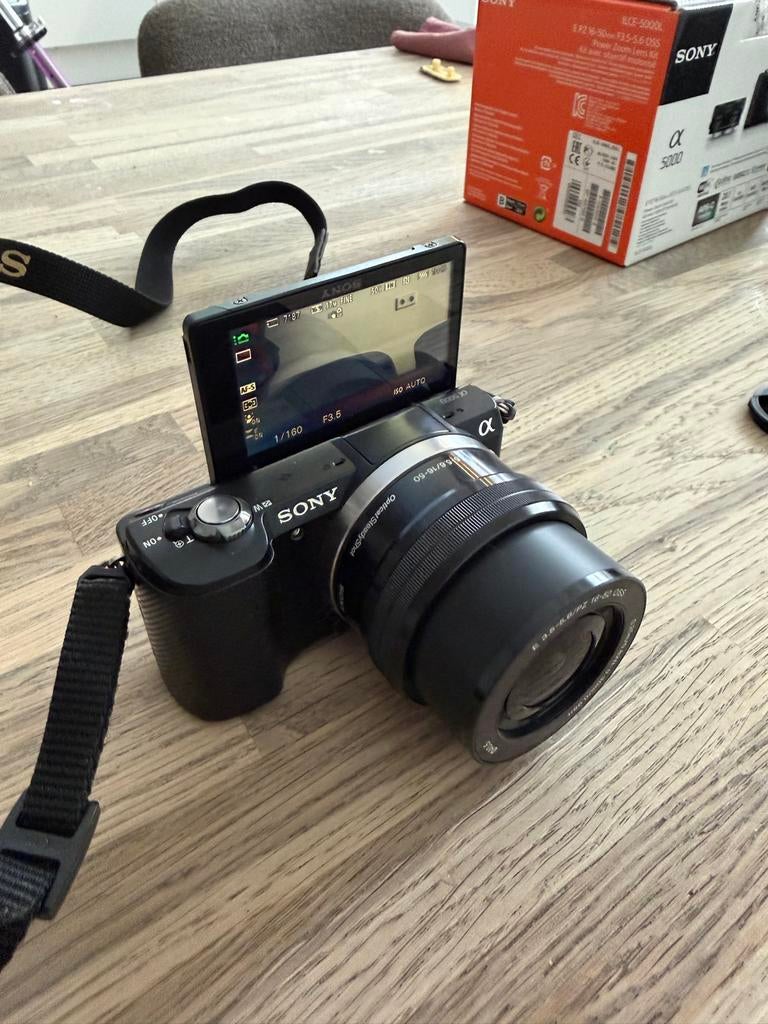 Sony Alpha A5000 Systeemcamera met 16-50mm lens, 20 Megapixel, Compact, Ophalen of Verzenden, Zo goed als nieuw