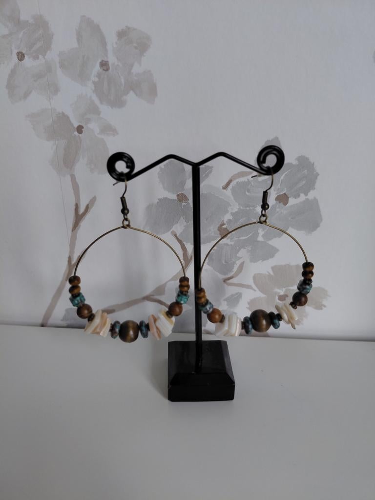 Ibiza boho oorbellen, Sieraden, Tassen en Uiterlijk, Oorbellen, Ophalen of Verzenden, Nieuw, Overige kleuren, Overige materialen