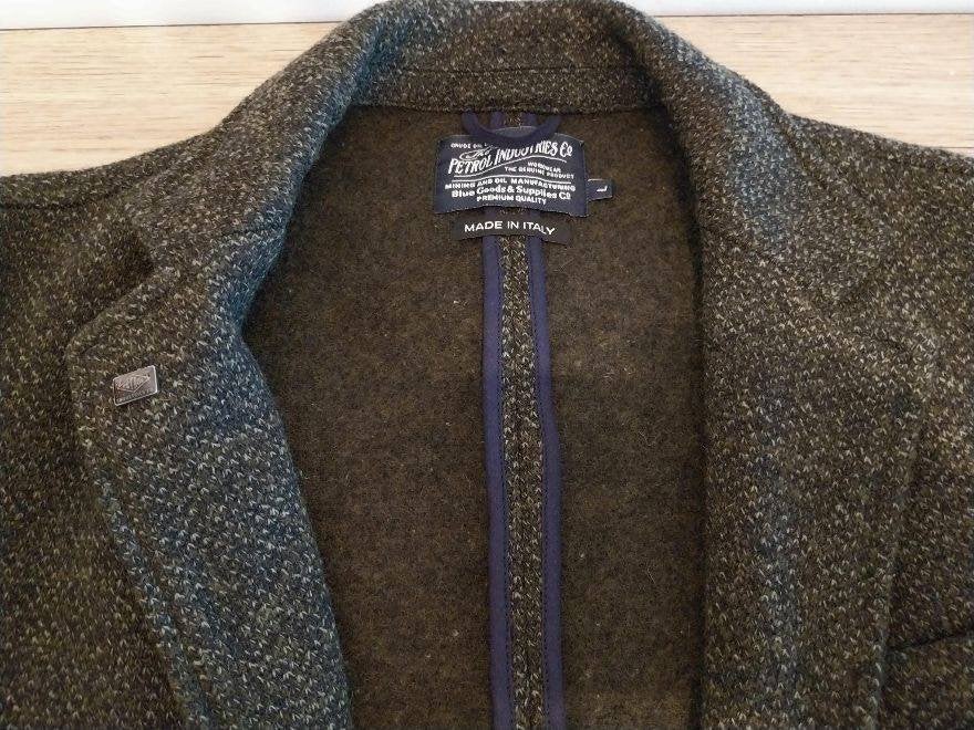 Petrol Industries Tweed Blazer/Colbert Maat L Made in Italy, Petrol Industries, Overige maten, Ophalen of Verzenden, Zo goed als nieuw