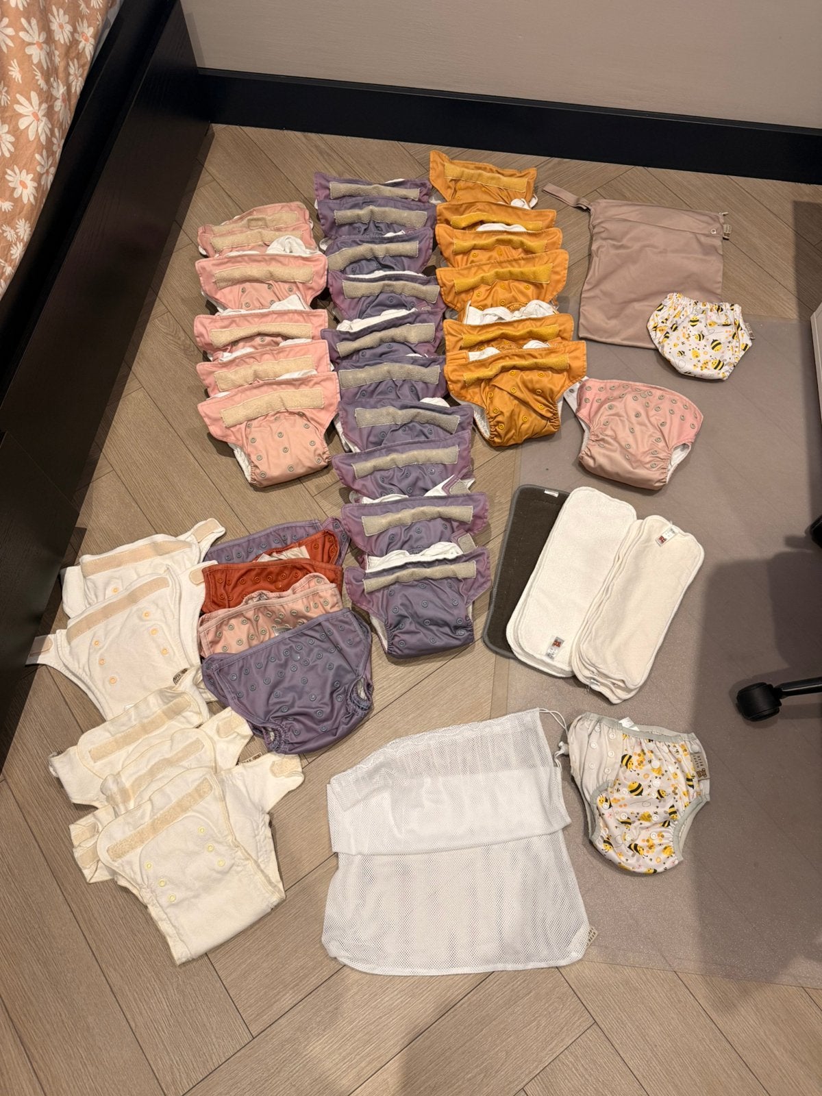 Wasbare luiers - complete set, Kinderen en Baby's, Ophalen of Verzenden, Gebruikt, One size