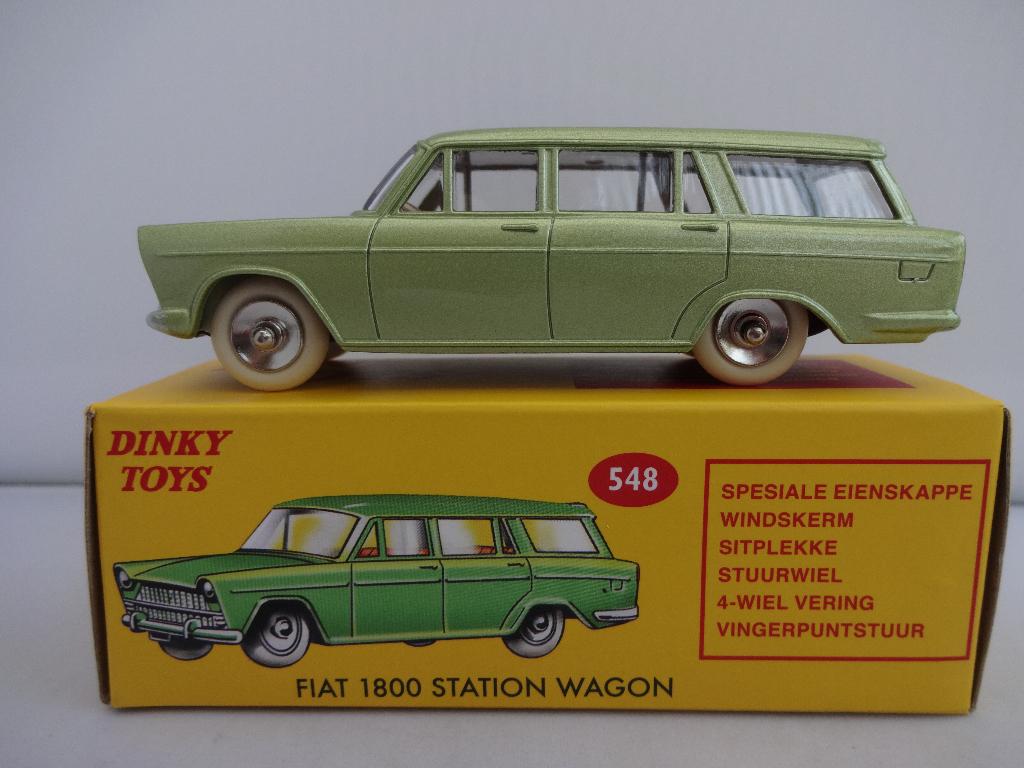 Fiat 1800 Familiale metallic Groen nr: 548 Dinky Toys 1:43, Ophalen of Verzenden, Nieuw, Auto, Dinky Toys