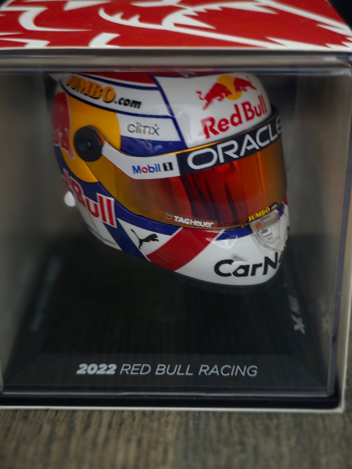 Max Verstappen Red Bull Racing 2022 Helm Miniatuur, Verzamelen, Ophalen of Verzenden, Zo goed als nieuw, Formule 1