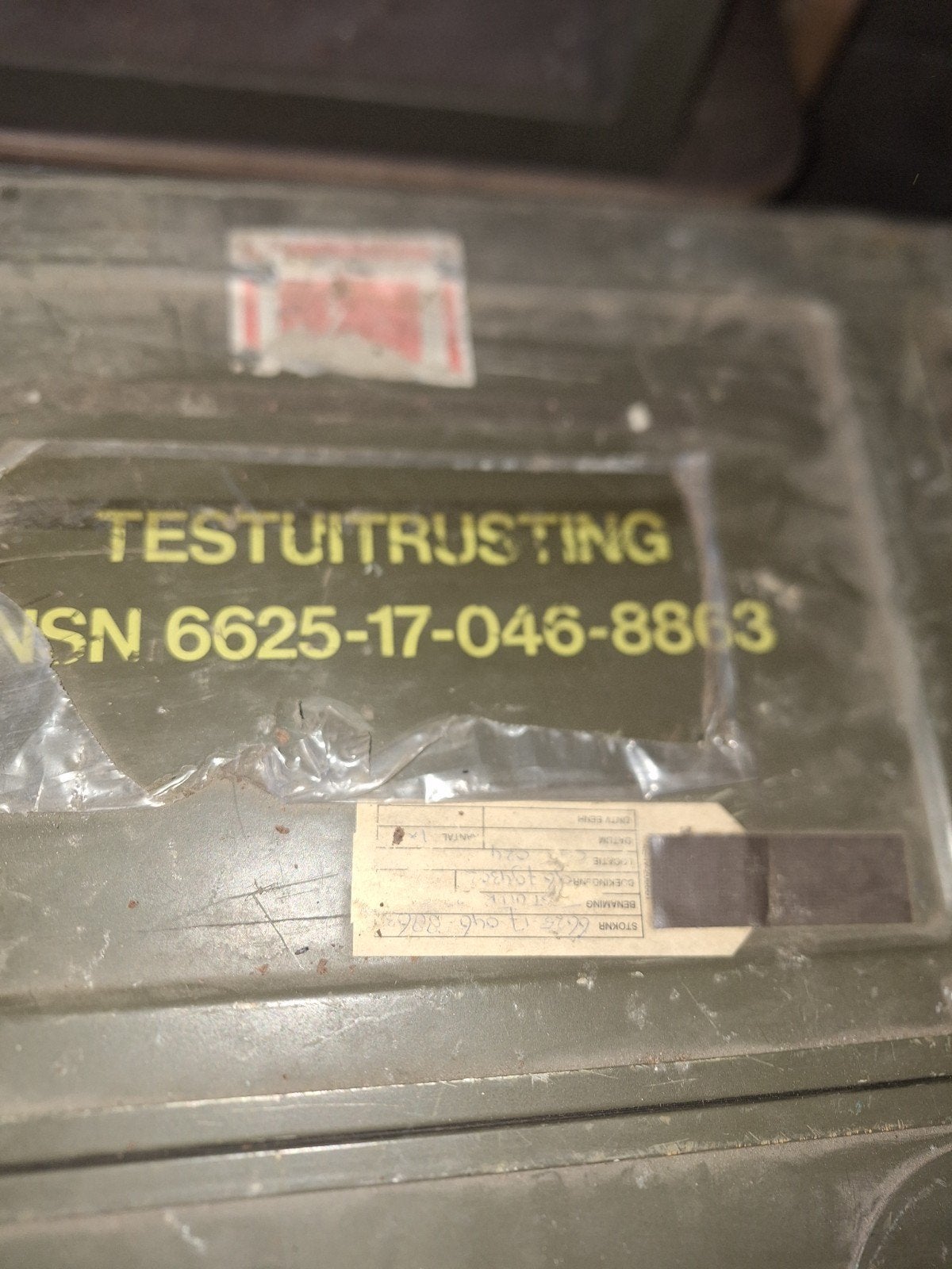 test kast, Ophalen of Verzenden, Landmacht, Nederland, Kist of Geocache
