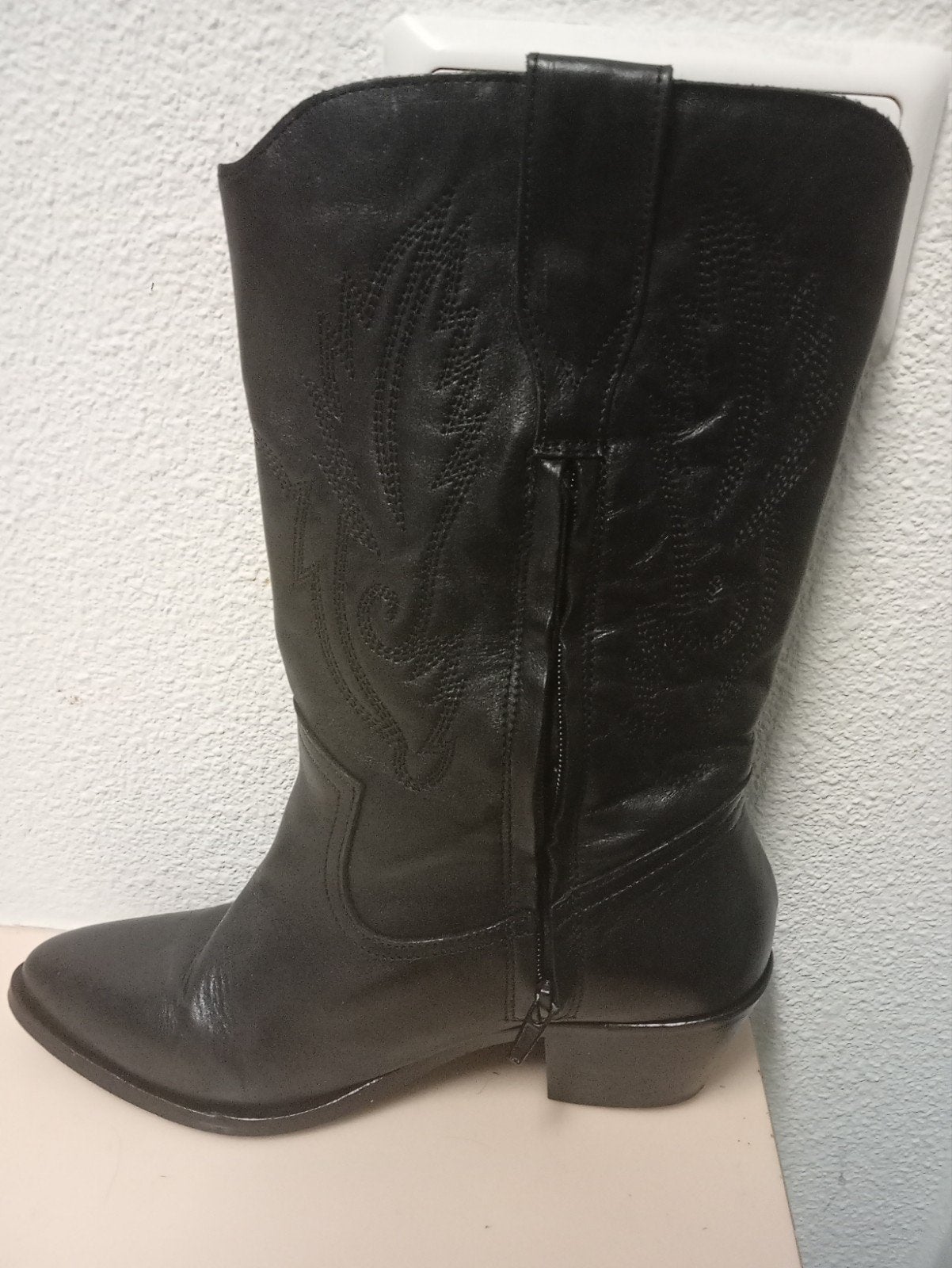 Cowboy laars maat 39, Kleding | Dames, Schoenen, Ophalen, Hoge laarzen, Zwart, Zo goed als nieuw