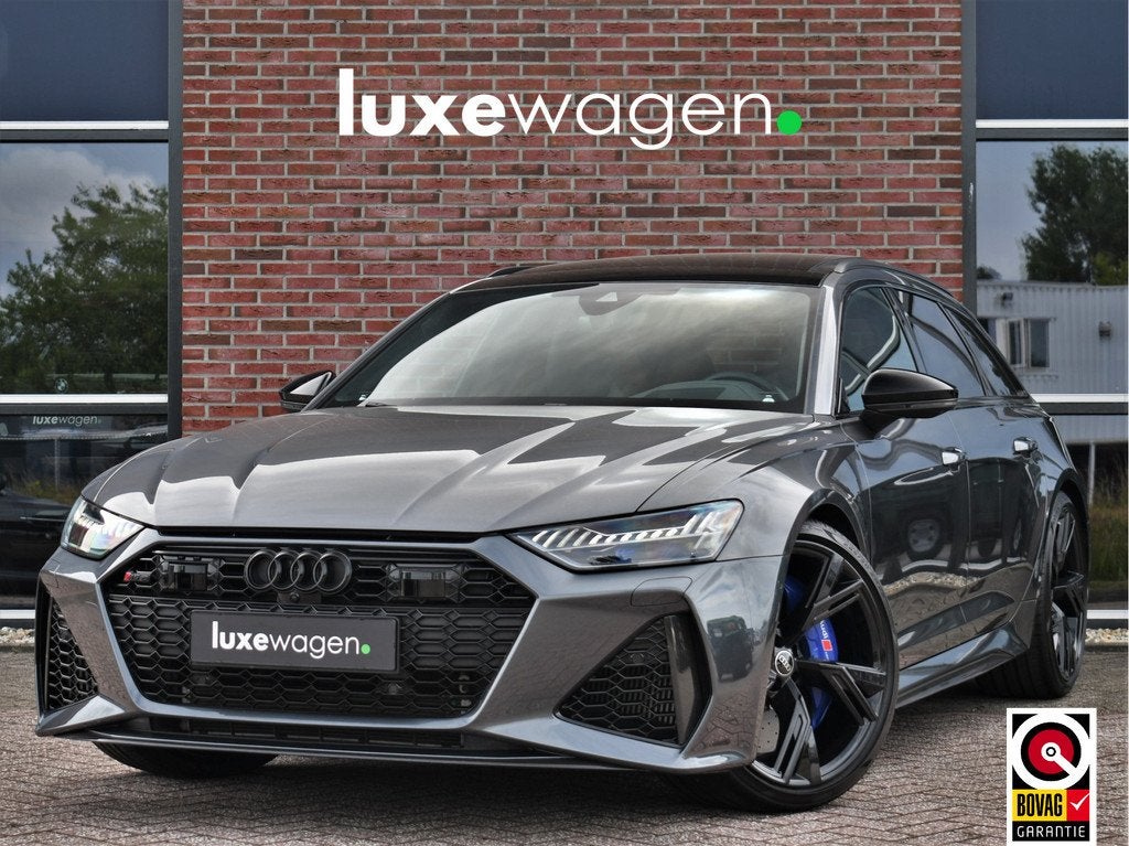 Audi RS6 Avant 4.0 TFSI quattro Dyn+ B&O-high Carbon Pano Ce, Automaat, 12 maanden, Gebruikt, 600 pk