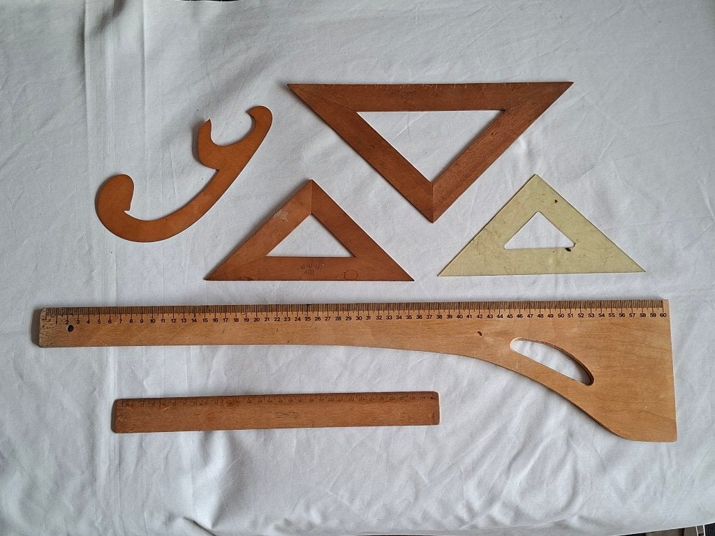 Teken gereedschap van hout, Ophalen of Verzenden, Gebruikt, Overige typen