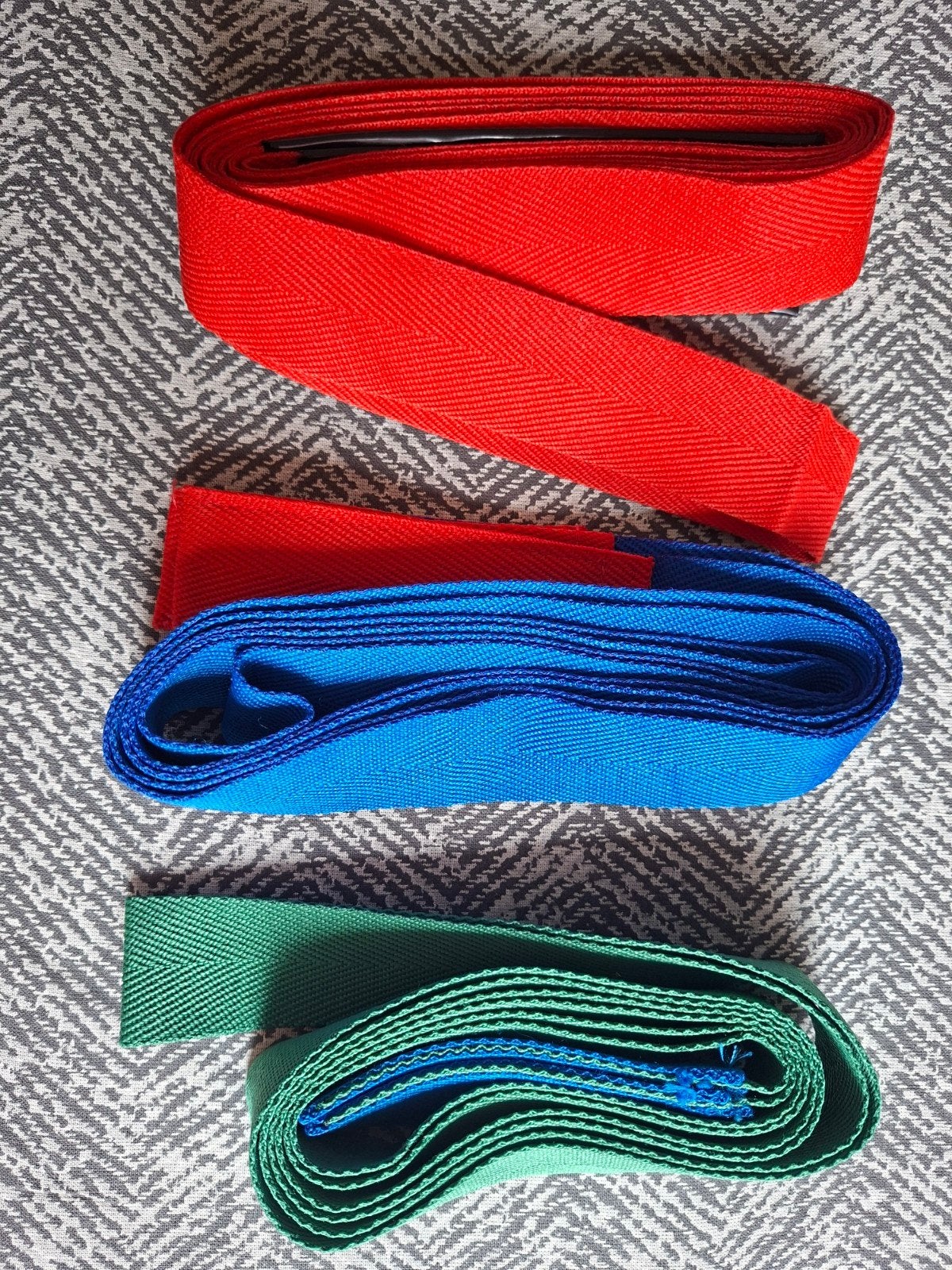 Taekwondo banden - Rood, Blauw, Groen, Sport en Fitness, Maat XS of kleiner, Ophalen, Taekwondo