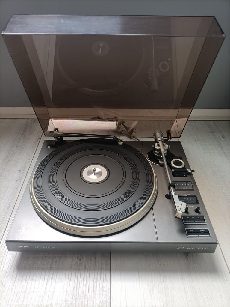 Philips 877 platenspeler, Audio, Tv en Foto, Platenspelers, Ophalen, Gebruikt, Platenspeler, Philips