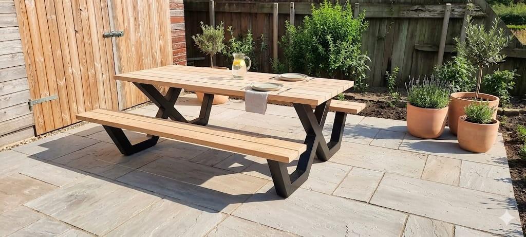 picknicktafel, Ophalen of Verzenden, Nieuw, Rechthoekig, Hout