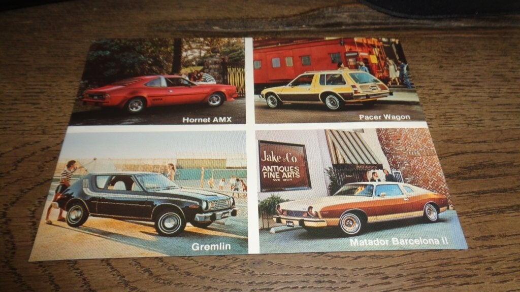 USA Dealer Factory Postcard  AMC modellen, Verzenden, Nieuw, Overige merken