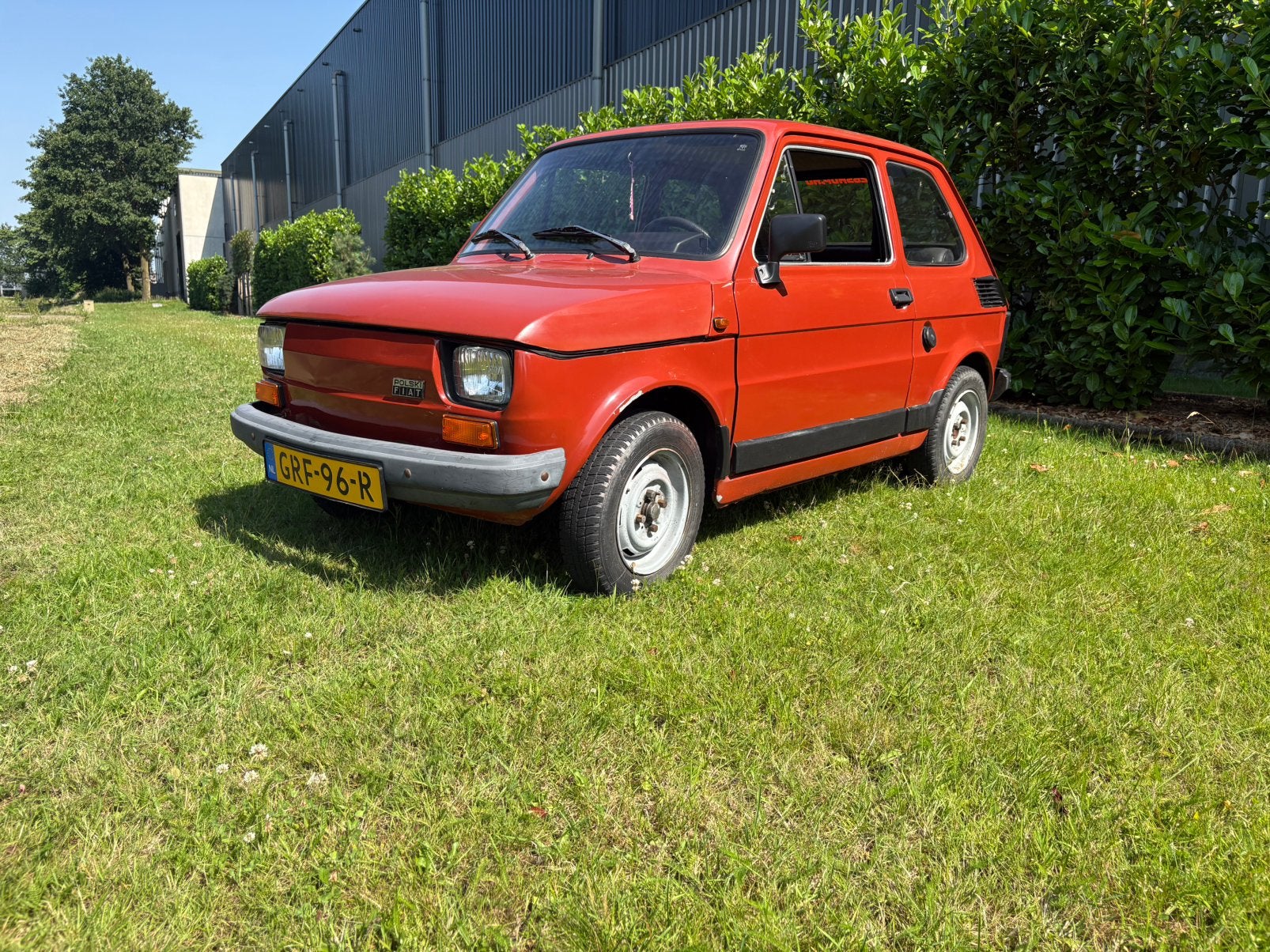 Fiat Polski-fiat 1990 Rood maluch, Achterwielaandrijving, Zwart, 4 stoelen, Handgeschakeld