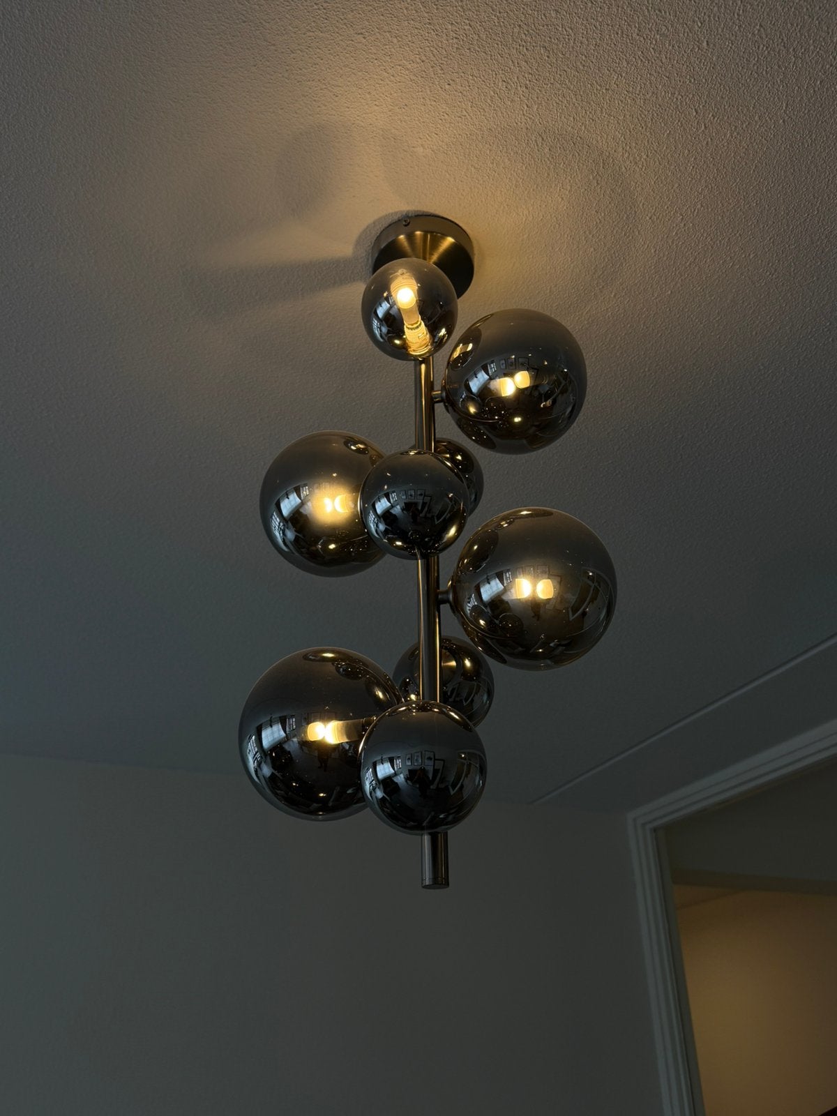 Luxe Design Lampenset Smokey Glass / Rookglas, Ophalen, Gebruikt, Glas