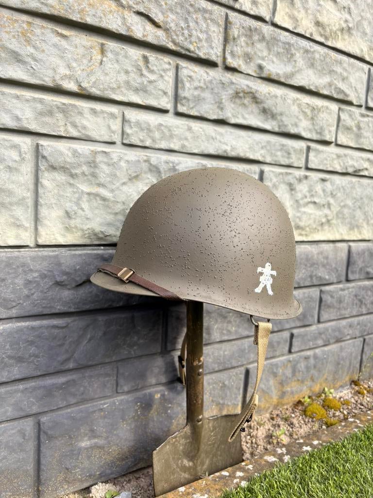 Replica M1 helm 509th Airborne US, Verzamelen, Militaria | Tweede Wereldoorlog, Ophalen of Verzenden, Amerika, Helm of Baret