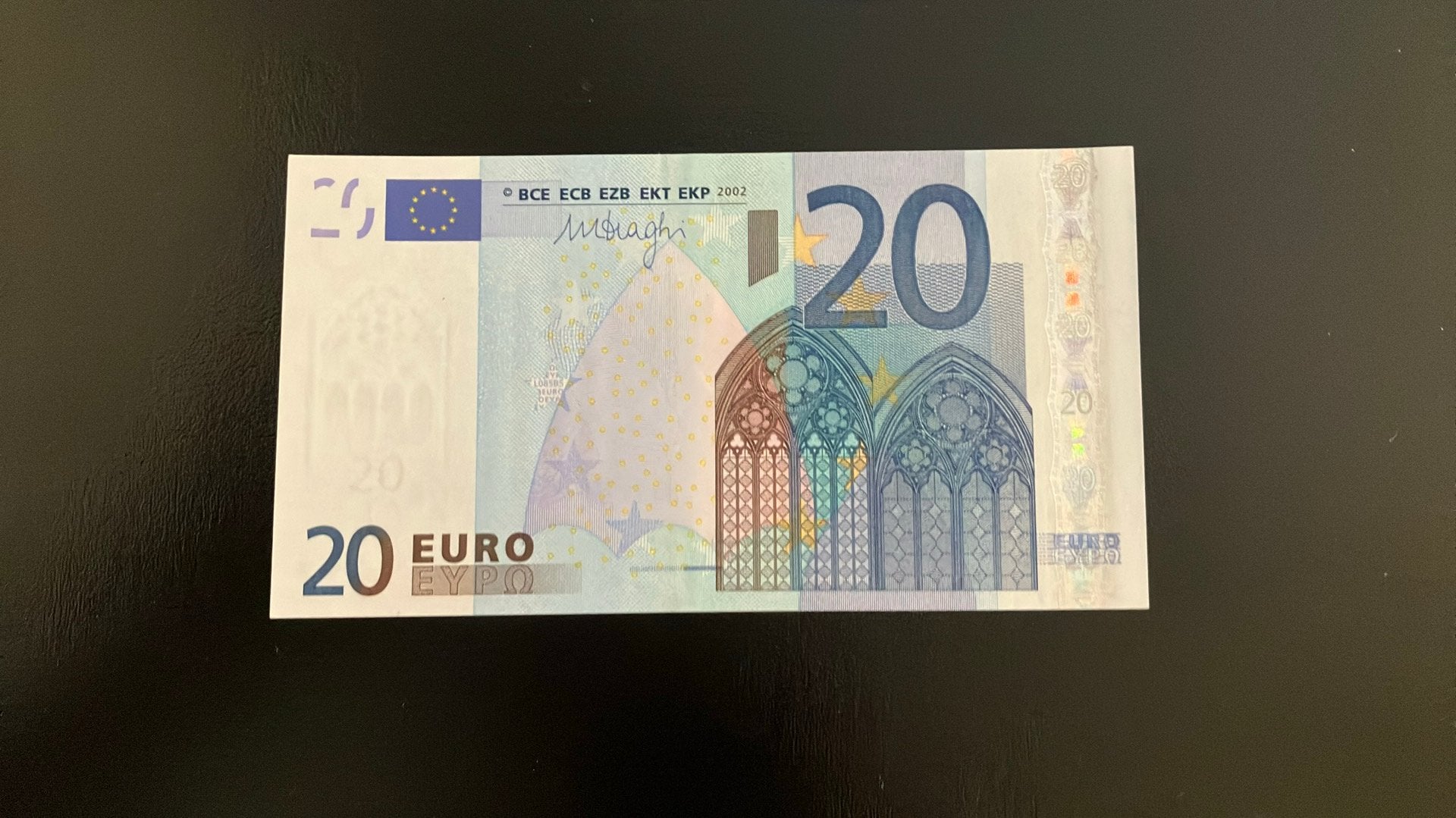 €20,- Mario Draghi - Frankrijk (U) - UNC, Postzegels en Munten, Bankbiljetten | Europa | Eurobiljetten, Ophalen of Verzenden, Frankrijk