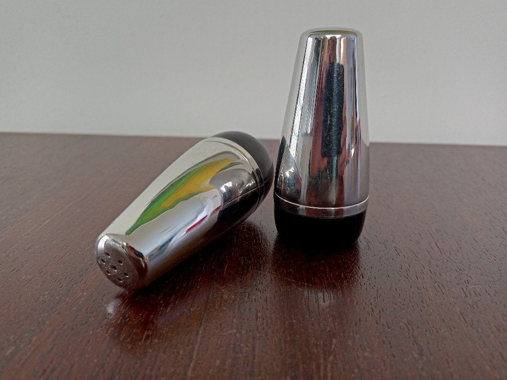 Vintage Alessi RVS Peper- en Zoutstel, Verzamelen, Ophalen of Verzenden, Huis en Inrichting