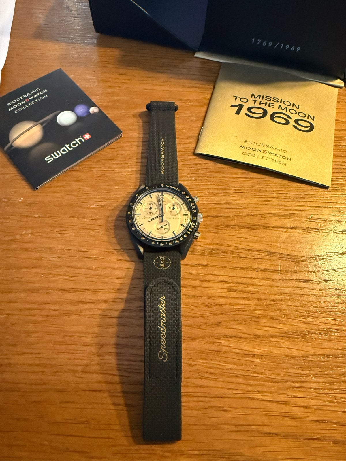 Omega x Swatch Moonswatch Mission to the Moon 1969, Ophalen, Overige materialen, Polshorloge, Swatch