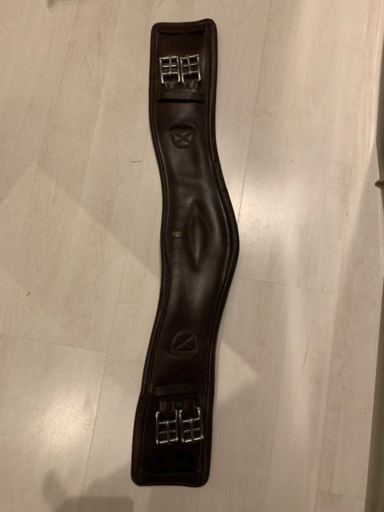 Hulsebos anatomische singel 70cm, Dieren en Toebehoren, Bruin, Anatomisch gevormd, Ophalen of Verzenden, Zo goed als nieuw