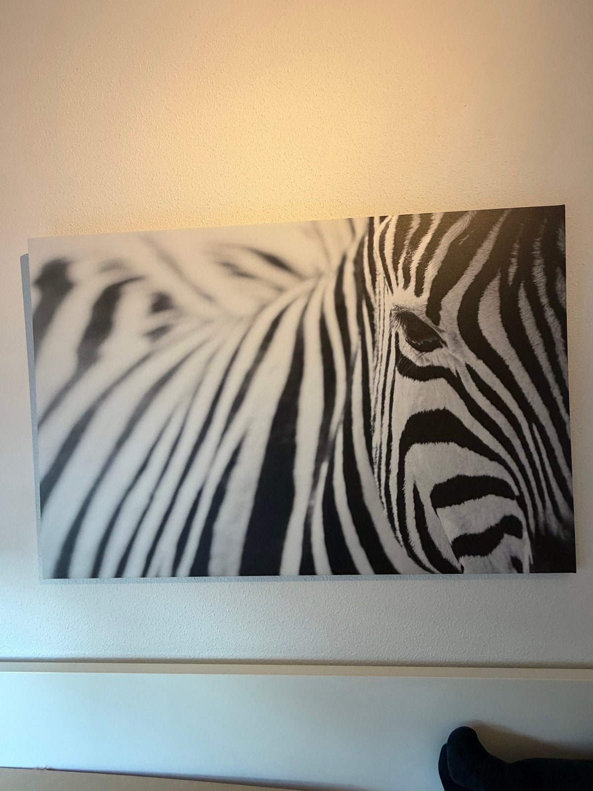 Zebra schilderij van Ikea - Nieuwstaat!, Ophalen, Zo goed als nieuw, Schilderij, 100 tot 125 cm