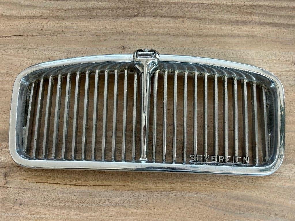 Vintage Britse autogrille, Gebruikt, Ophalen of Verzenden, Motorkap, Jaguar