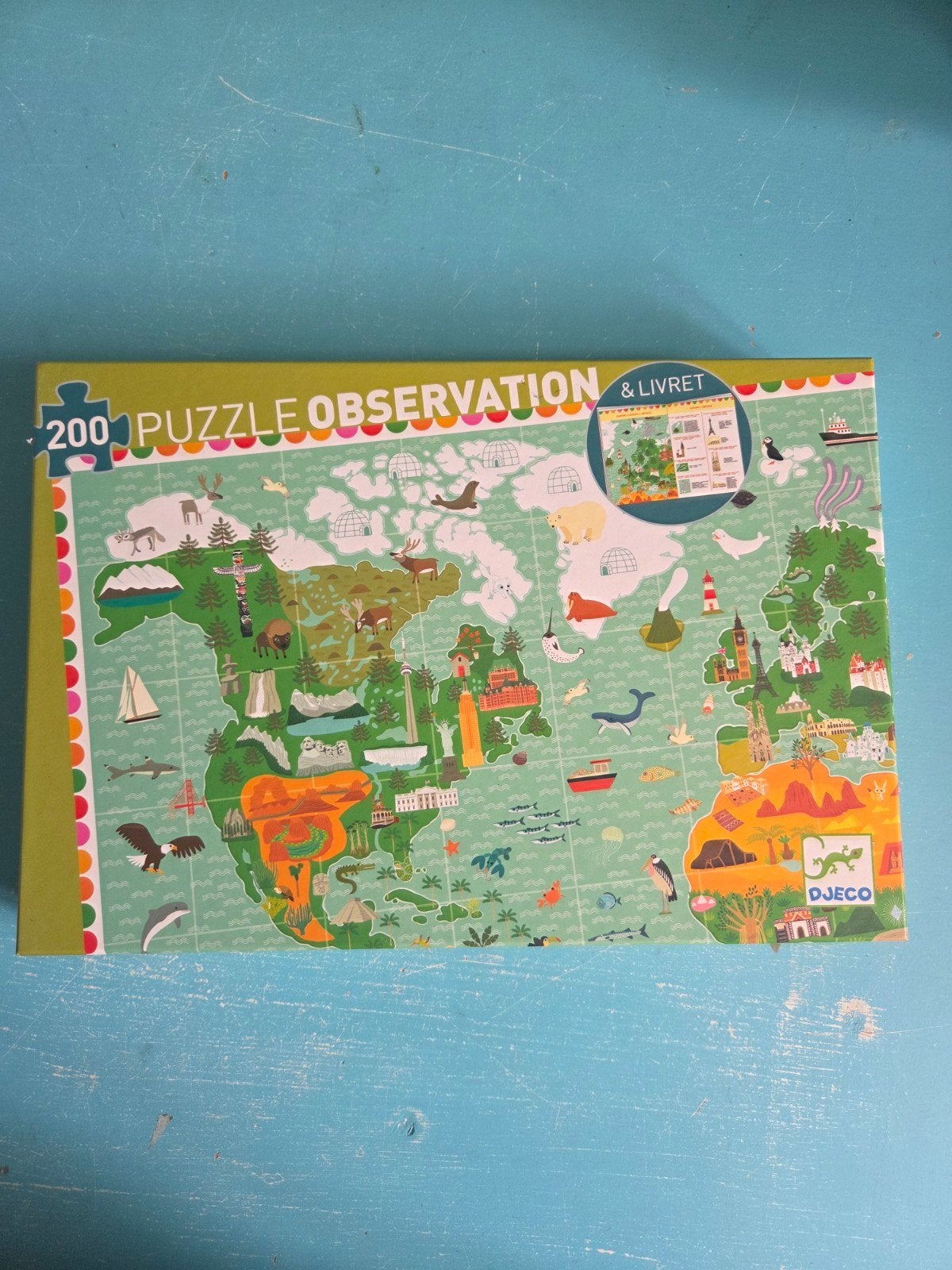 djeco puzzel, Ophalen of Verzenden, Meer dan 50 stukjes, Zo goed als nieuw