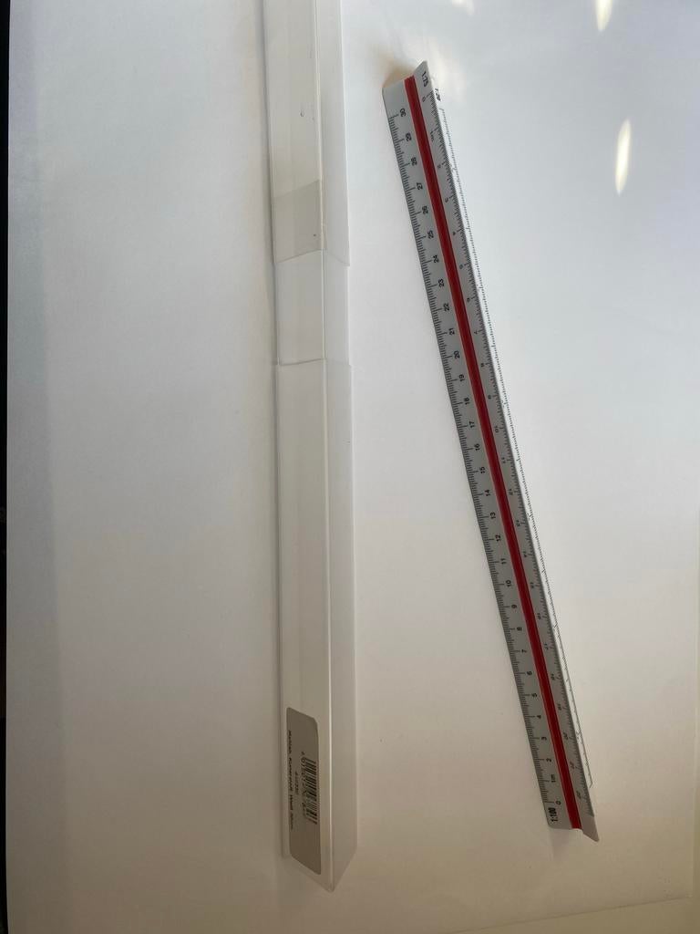 Profesionale 3 Hoekjes Liniaal - Tekenliniaal, Ophalen of Verzenden, Zo goed als nieuw, Minder dan 130 cm