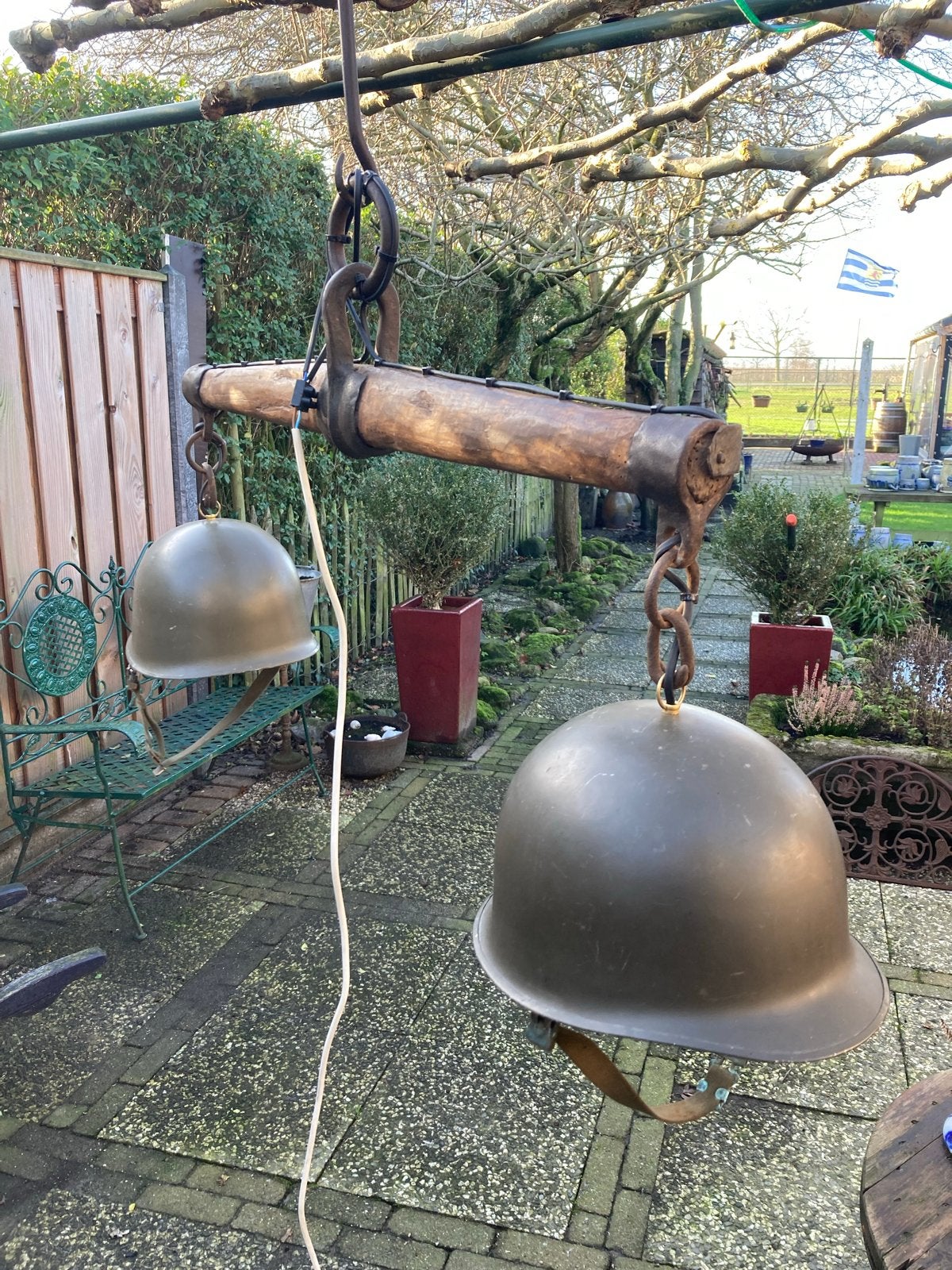 Unieke WW2 Bevrijdingslamp - Mancave/Kantine Decoratie, Ophalen of Verzenden