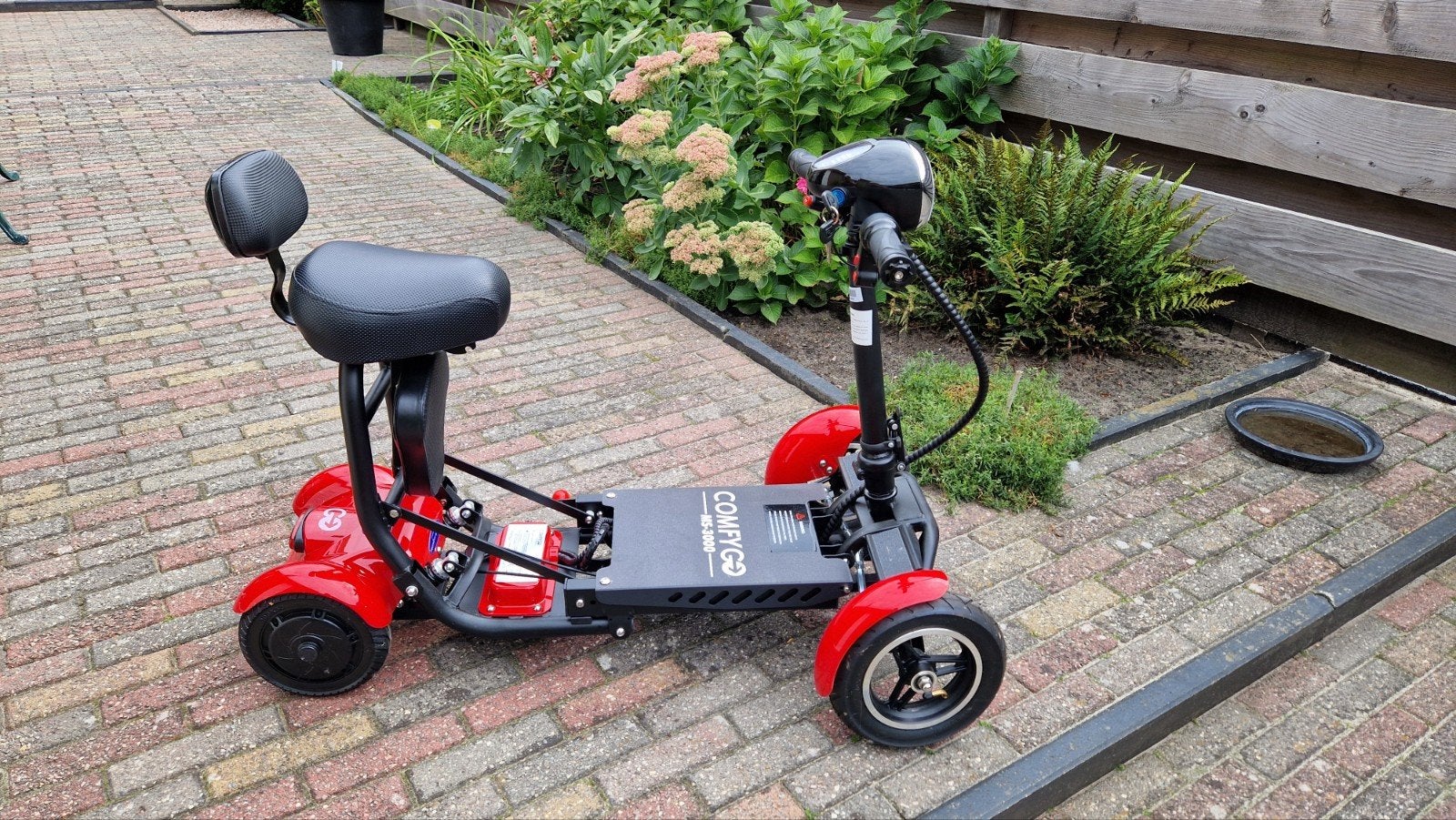 Zo goed als nieuwe ComfyGO MS-3000 opvouwbare scootmobiel –, Ophalen, Zo goed als nieuw, Overige merken, 16 km/u of meer