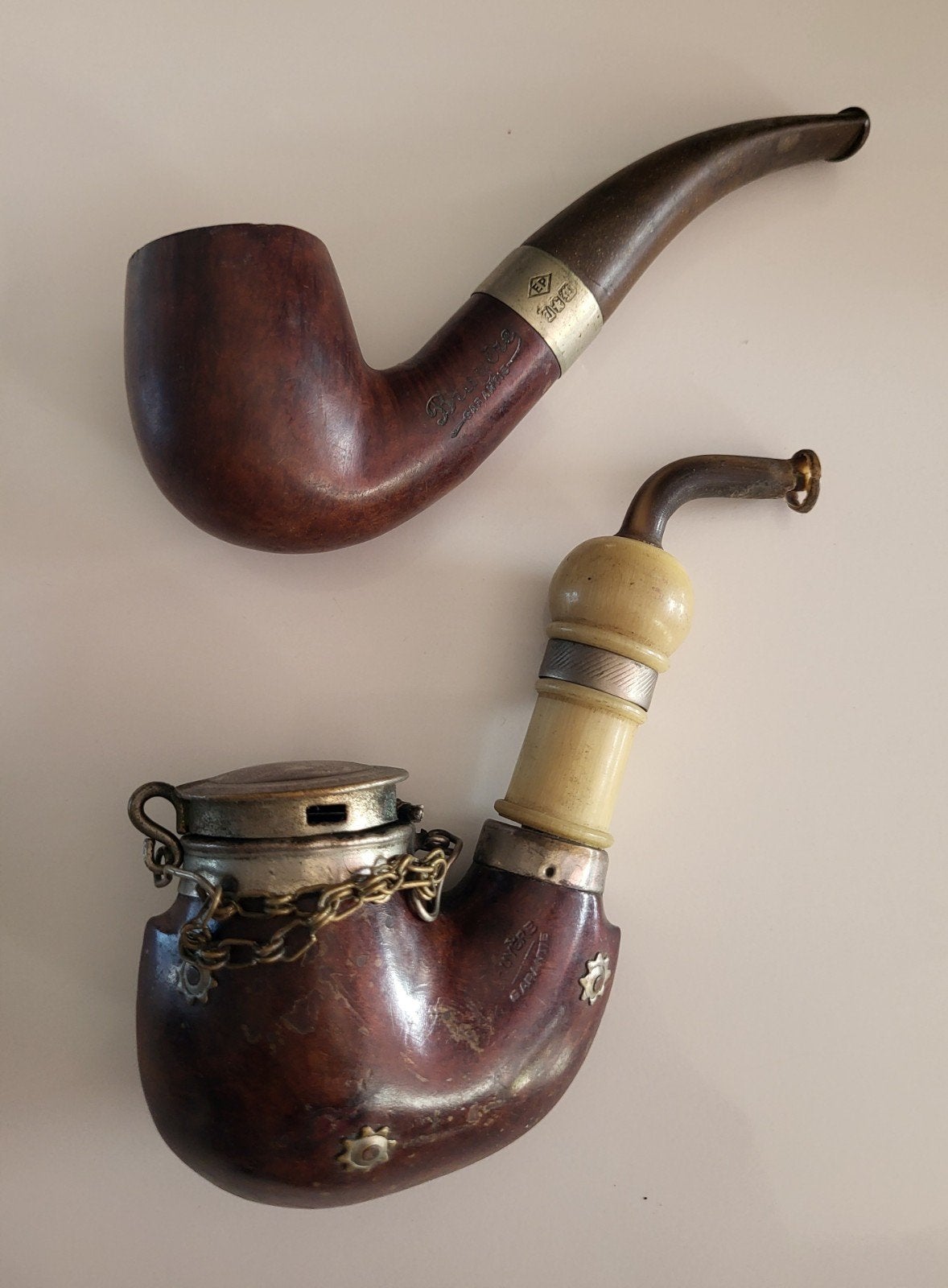 Te koop twee vintage pijpen, Ophalen of Verzenden, Gebruikt