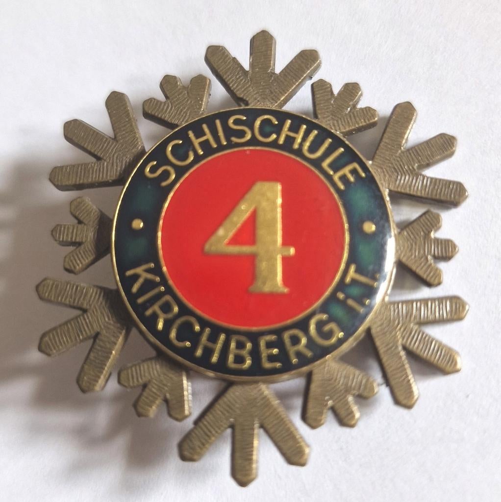 Vintage Schischule Kirchberg Tirol speld - Nummer 4, Ophalen of Verzenden, Gebruikt